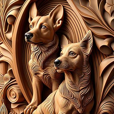 3D model dogs (STL)